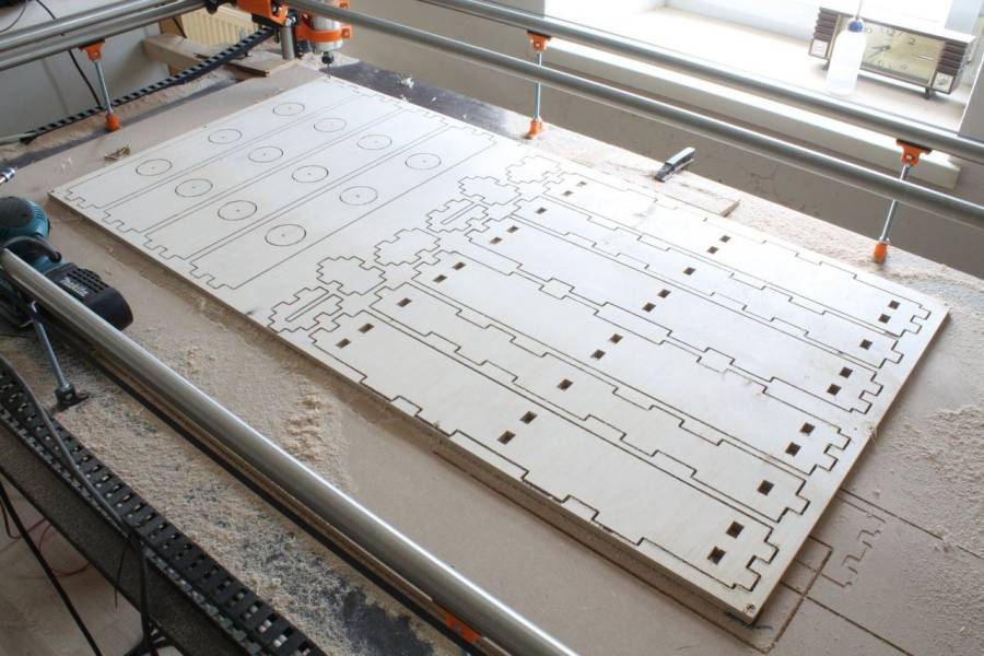 Eine Fräse aus dem 3D-Drucker