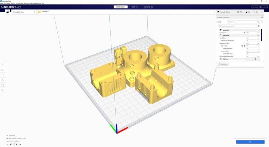 Eine Fräse aus dem 3D-Drucker