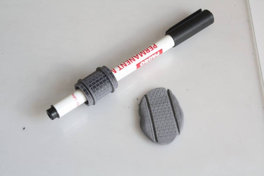 Rollpflaster mit Prägerollen