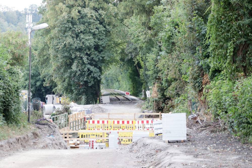 Bauarbeiten an der Almtalstrecke im Bereich des Welser Brückenkopfes