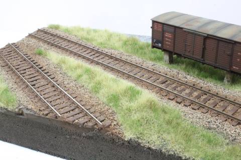 Behelfsgüterschuppen aus einem Güterwagen Behelfsgüterschuppen aus einem Güterwagen