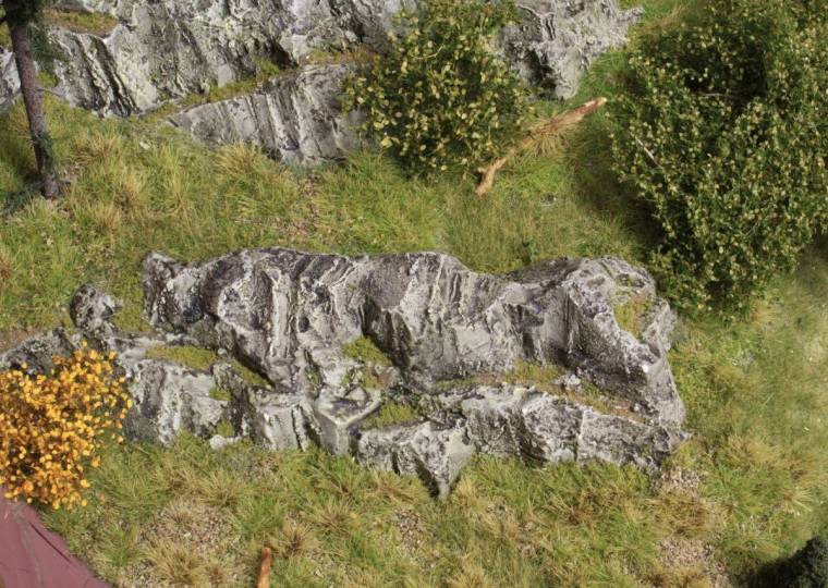 Felsen und Vegetation